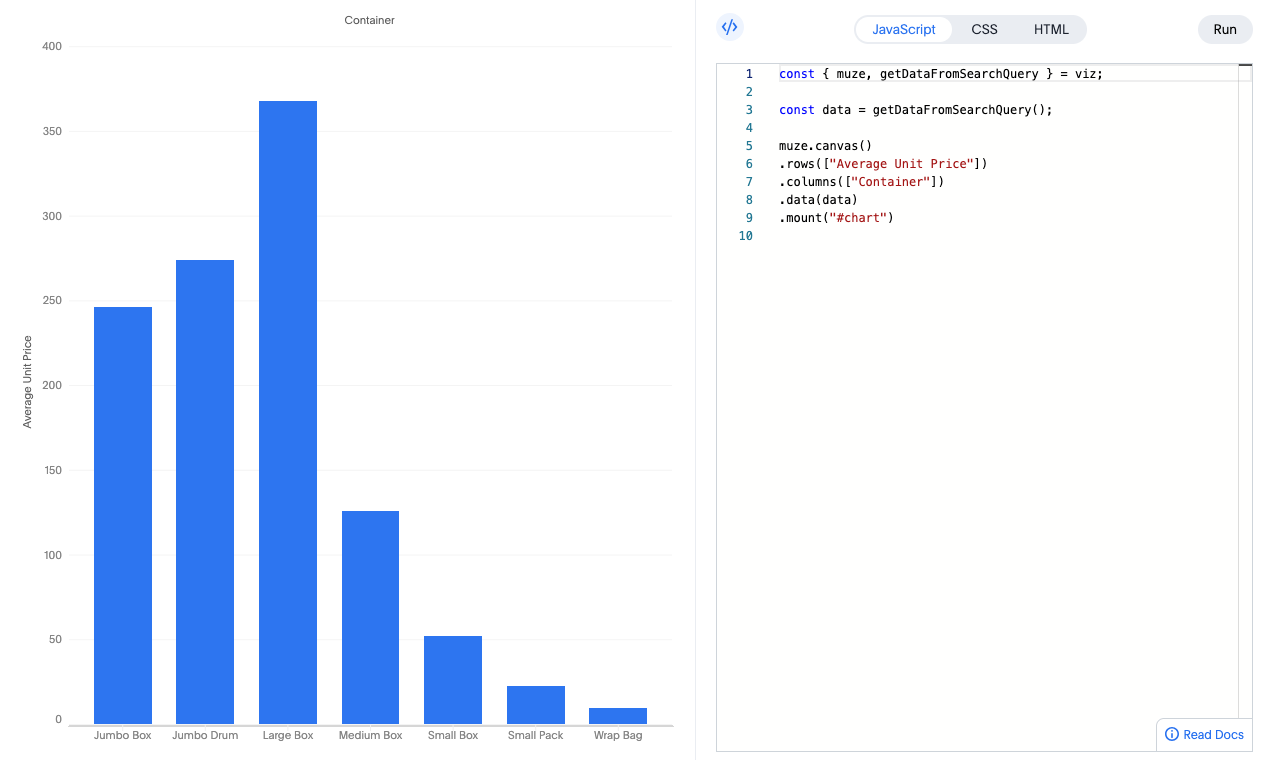 Viz Editor Interface